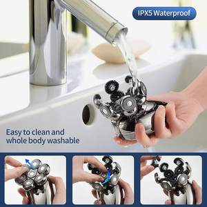 Afeitadoras Eléctricas para Hombre, Cabezal Rotatorio, Afeitadora en Seco y Húmedo, Recortadora de Barba con Pantalla LCD Impermeable, Bloqueo de Viaje, Afeitadora para Rostro IPX7 - Product Image 2