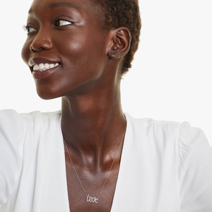 Collar de diamantes de corte cultivado en laboratorio de 5mm para mujer, abalorio sentimental minimalista de oro amarillo, Idea de regalo de boda de uso diario Premium - Product Image 5