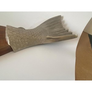 GRANDE RÉDUCTION! Planche à découper en bois et en métal en forme de poisson pour les outils de cuisine élégants de déco de cuisine à la mode luxueuse - Product Image 6