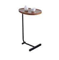 Petite table console de luxe en fer et bois avec plateau miroir, design moderne pour salon, chambre, villa et hall d'entrée