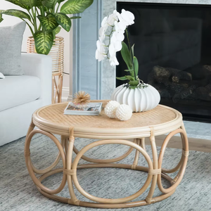 Table basse en rotin naturel fabriqué au Vietnam matériaux écologiques meubles de maison décor à la maison en gros - Product Image 6