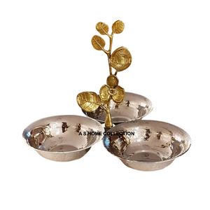 ชามโลหะขัดเงาเคลือบเงาออกแบบลายดอกไม้สำหรับตกแต่งบนโต๊ะเครื่องใช้ในครัวชามขัดมันสำหรับเสิร์ฟอาหาร - Product Image 6