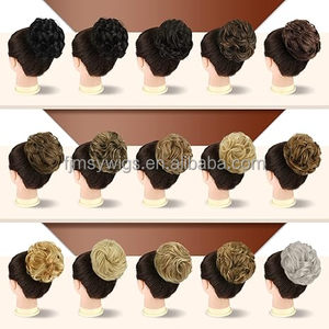 Chignon synthétique en fibre haute température de qualité supérieure, bouclé et désordonné, avec pince à griffes, couleur personnalisable pour femme - Product Image 5