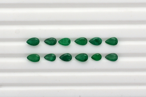 1,20-1,60 Ctw cada piedra Esmeralda zambiana Natural 8x6-9x7MM tamaño calibrado pera piedra preciosa facetada para suministros de joyería DIY - Product Image 3