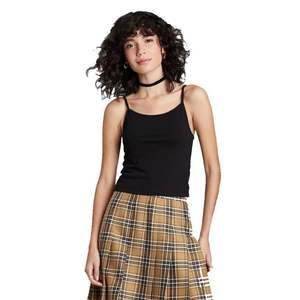 Top Canotta da Donna in Seta Nera Wild Fable Taglia S, Traspirante, Lavorato a Maglia, con Spalline Sottili e Colletto a Fiocco, Stile Casual - Product Image 2