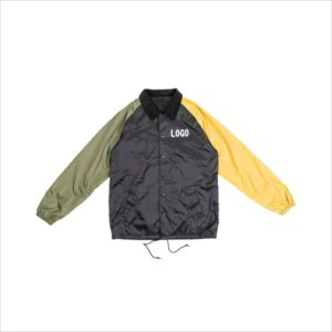 Chaqueta Deportiva Personalizada de Alta Calidad OEM con Logotipo Personalizado, Chaqueta Cortavientos para Hombre, Chaqueta de Entrenador a Precio Económico - Product Image 2