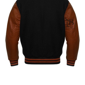 Chaqueta universitaria de alta calidad para hombre, personalizada, de color sólido, con mangas completas, transpirable y al por mayor, a un precio barato para el invierno - Product Image 5