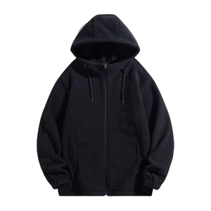 เสื้อมีฮู้ดแบบซิปของผู้ชายผ้าฝ้ายขนแกะคอตตอนเสื้อผ้านุ่มระบายอากาศได้ดีดีไซน์100% สำหรับฤดูหนาว - Product Image 1