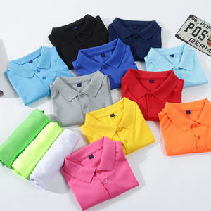 Chemises de golf en coton vierge et polyester Polos unis Logo personnalisé Polos grande taille pour hommes - Product Image 2