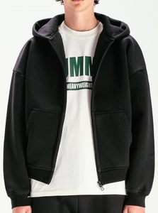 450GSM sweat à capuche surdimensionné coupe courte vêtement d'hiver teint pré-rétréci coupe décontractée doux brossé poly/coton sweat confortable - Product Image 2