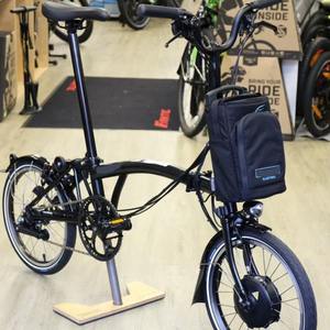 Nueva Bicicleta Eléctrica Plegable Urbana C Line Mid + Rack - Negra - Product Image 2