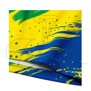 Maillot de football pour homme TELLUS APPAREL, logo personnalisé en couleur, col rond, manches courtes, extensible sans couture, antibactérien, qualité supérieure, adulte - Product Image 3