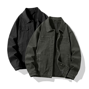 OEM Custom Mens Jean <b>Denim</b> <b>Jacket</b> Faded Effect <b>Denim</b> Cotton Coat Customized Oversized <b>Vintage</b> Washed <b>Denim</b> <b>Jacket</b> - Product Image 1
