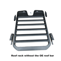 Plataforma de Techo Modular Resistente con Bajo Ruido de Viento, Portaequipajes de Techo de Aleación de Aluminio para Toyota Land Cruiser Prado LC250 2024+