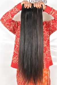 100% fabricación india cutícula alineada sin procesar onda profunda Remy ninguno procesado químico Color negro Natural cabello humano - Product Image 3
