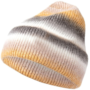 Winter Designer 100% Cotton Jacquard Knitted Reversible Beanie Custom Logo Unisex <b>Cap</b> Warm Beach Business <b>Men</b> jacquard - Product Image 4