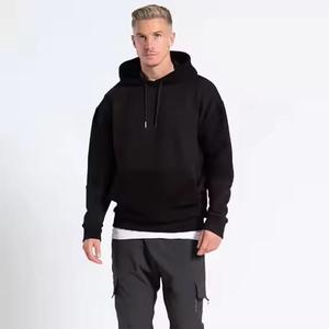 Sweat-shirt à capuche surdimensionné personnalisé pour homme, épaules tombantes, imprimé graphique, lettres, avec poche, streetwear décontracté, sweats à capuche OEM - Product Image 4