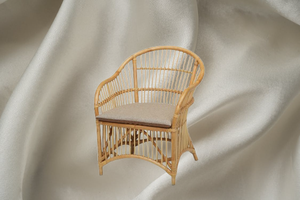 Fauteuil Atama en rotin modulaire capitonné pour salon, mobilier de maison, appartement, chambre, salle à manger, hôtel, bureau à domicile, école - Product Image 2