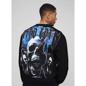 Sweat à capuche vintage personnalisé avec fermeture éclair délavée à l'acide pour hommes avec motif d'impression dtg style vieilli grande taille design de haute qualité - Product Image 4