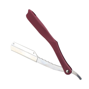 Maquinilla de afeitar con mango plegable para peluquero, maquinilla de afeitar recta de acero inoxidable de seguridad hecha en Pakistán - Product Image 2
