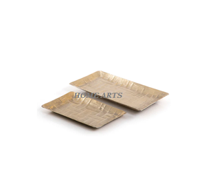 Juego de 3 platos de comida de diferentes tamaños con plato de comida de color dorado de calidad superior a precio barato - Product Image 4