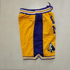 Pantalones cortos de baloncesto con estampado personalizado para hombre, Shorts informales atléticos de malla con bordado Retro OEM con bolsillos y cremallera para entrenamiento y gimnasio, venta al por mayor - Product Image 4