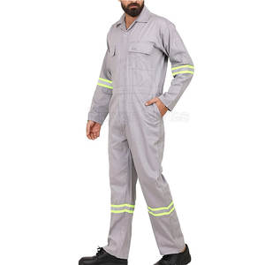 Overoles de trabajo de algodón ignífugos impresos personalizados uniformes de seguridad al por mayor con característica reflectante - Product Image 2