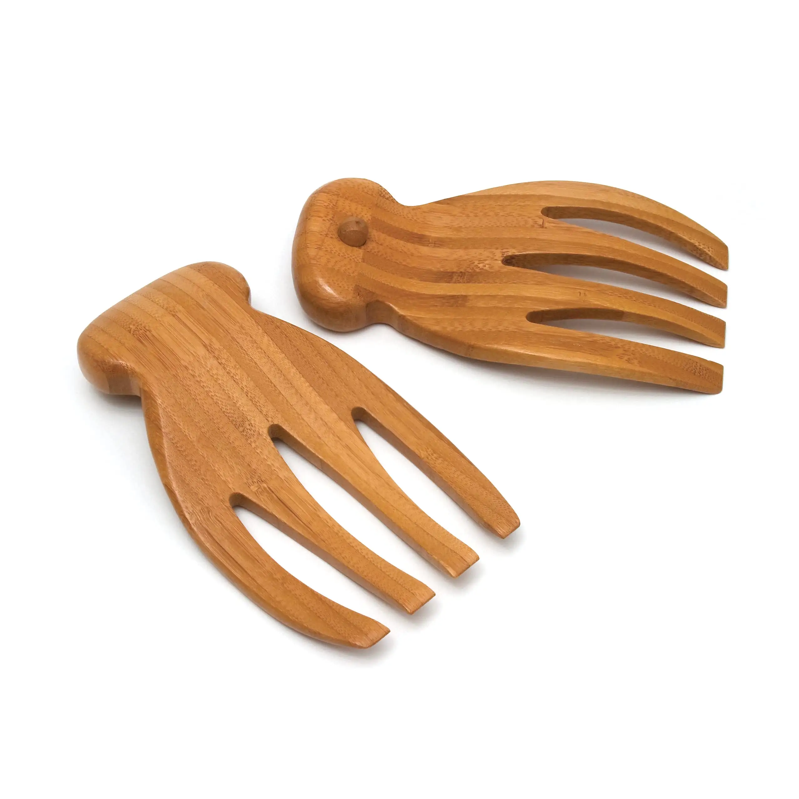Wooden salad serving spoon hand fork fruits and pasta and noodles use Kitchen & Tabletop wood salad hand fork