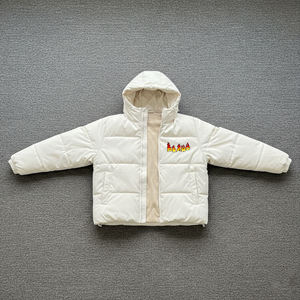 Chaqueta Bomber de Invierno para Hombre con Logotipo Personalizado, Chaqueta Acolchada Informal para Exteriores, Transpirable, con Capucha, Cuello Alto, Impermeable y Cortavientos - Product Image 1