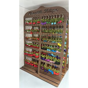 Boucles d'oreilles en métal DAFNI BIG PAZAR pour adultes - Présentoir à bijoux d'Istanbul - Product Image 1
