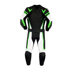 Vêtement de sport de moto d'hiver unisexe en cuir véritable coupe-vent, veste de course, combinaison de protection pour l'équipe de course - Product Image 4