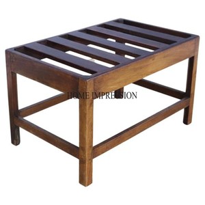 Porte-bagages en métal robuste, couleur noire, revêtement en poudre, avec un cadre au design unique, pour les chambres d'hôtes, les maisons et l'usage professionnel - Product Image 3