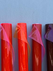 Wholesale Translucent <b>Red</b>&Pink PVC Film Rolls|Neon Coral Plastic Vinyl Sheet for Bag Making|Premium High Frequency Welded - Product Image 6