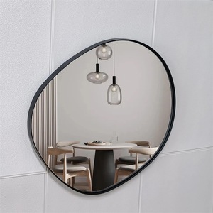 Cổ Điển Giá Tốt Nhất Trắng Trang Trí Phòng Tắm Gương Màu Đen Đẹp Vàng Vuông Cảm Ứng LED Phòng Tắm Kính Gương - Product Image 2