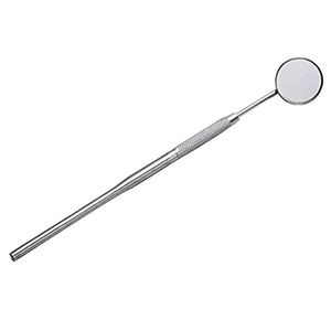 Fuente de alimentación Manual de espejo de boca Dental plateado de acero inoxidable desechable aprobado por CE para consumibles dentales de verificación de cavidad Oral - Product Image 4