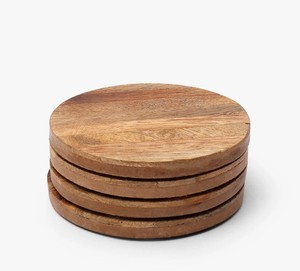 Eco-Friendly <b>Wooden</b> Coasters with Durable Resin Material Featuring Durable <b>Alphabet</b> Pattern - Product Image 1