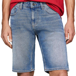 Pantalones cortos cómodos clásicos de alta calidad, transpirables y cómodos con su propio logotipo, con cremallera y botones, ropa de verano de algodón - Product Image 2