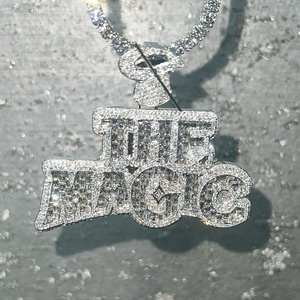 Haute qualité personnalisé glacé Hip Hop nom pendentif VVS Moissanite diamant 925 argent plaqué or meilleur prix pendentifs breloques - Product Image 4