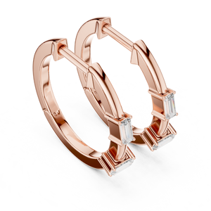 Pendientes de diamantes Baguette de lujo para mujer, piedras certificadas cultivadas en laboratorio, joyería personalizada al por mayor de lujo y pedidos de regalos - Product Image 4