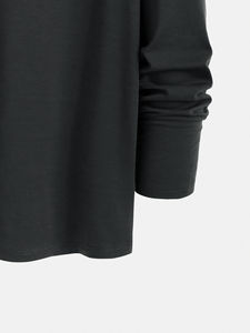 Nouveau t-shirt à manches longues pour homme, t-shirt simple à col rond imprimé, tendance, polyvalent, hauts décontractés, t-shirt pour homme - Product Image 6