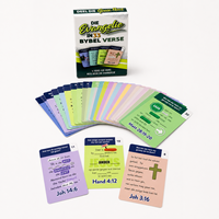 Cartes d'affirmation chrétiennes personnalisées pour la santé mentale, cartes de citations bibliques, double face, emballage écologique en boîte pour la famille