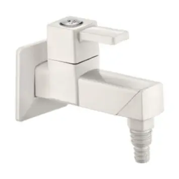 Plastic Faucet Water Tap In Basin Faucets & Garden Tap with Nozzle PTMT / PVC Taps Classic Wall Mounted Single Handle