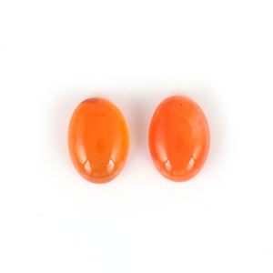 Piedra lunar naranja, piedras preciosas sueltas, corte de cabina ovalada Natural, semipreciosa para pendientes y fabricación de joyas colgantes - Product Image 1