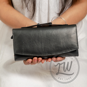Leather Walla Handcrafted 2024 Vintage Women's <b>Wallets</b> Genuine Leather Real Hair Bohemian National RFID Enabled Winter Spring - Product Image 3