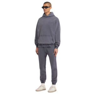 2025 chándal de lana tecnológica de algodón de alta calidad para hombre, diseño personalizable, conjunto de dos piezas de gran tamaño, chándal de invierno de talla grande - Product Image 6