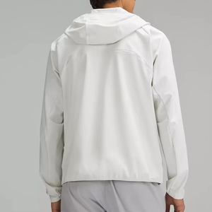 Chaqueta de lluvia con capucha de invierno unisex 100% poliéster impermeable transpirable a prueba de viento con logotipo personalizado para hombres adultos - Product Image 4