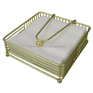 Porte-serviettes en fer massif noir de qualité supérieure avec un design élégant, parfait pour les hôtels, les restaurants et les articles de table - Product Image 3