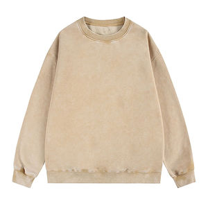 Vente en gros de sweatshirts à capuche à épaules tombantes délavés à l'acide personnalisés pour hommes sweatshirts à manches longues en coton lourd 100% prix bon marché - Product Image 4