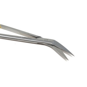 Ciseaux à tissu demi-or dentelé T/C Locklin ciseaux 16.5CM tissu dentaire dissection Suture laboratoire ciseaux de verrouillage OEM - Product Image 6