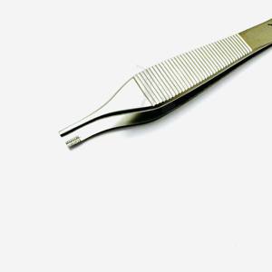 Fórceps dentales de microcirugía Manual Adson Brown, instrumentos de tejido de acero inoxidable, base para procedimientos dentales quirúrgicos oculares - Product Image 2